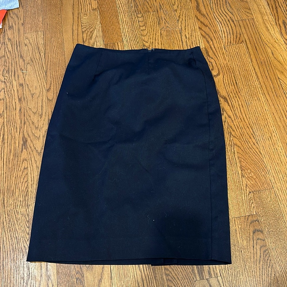 Navy blue pencil skirt